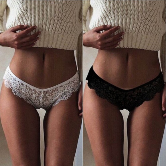 Sexy Cheeky Lace Back Panties Bundle 2 Pack - Picture 2 of 3